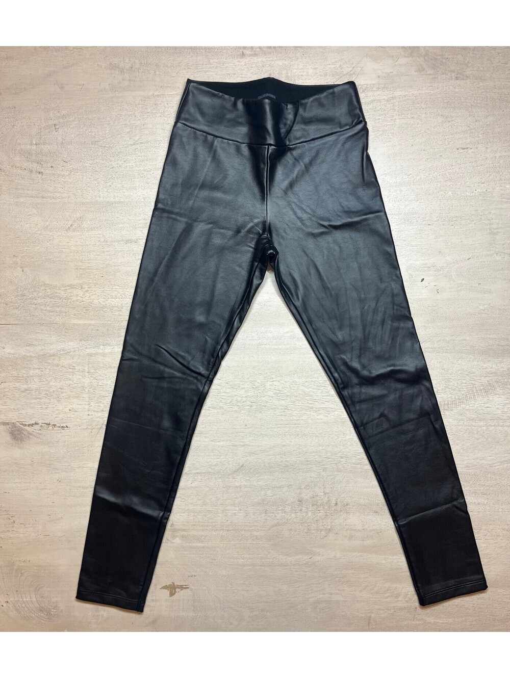 Calzedonia Black Faux Leather Leggings Size S